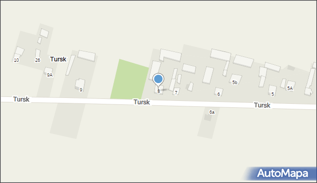 Tursk, Tursk, 8, mapa Tursk