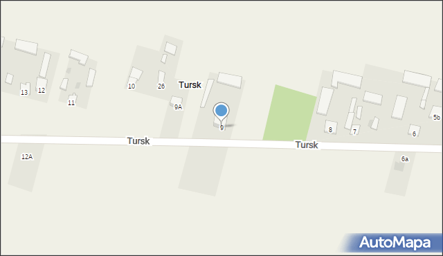 Tursk, Tursk, 9, mapa Tursk