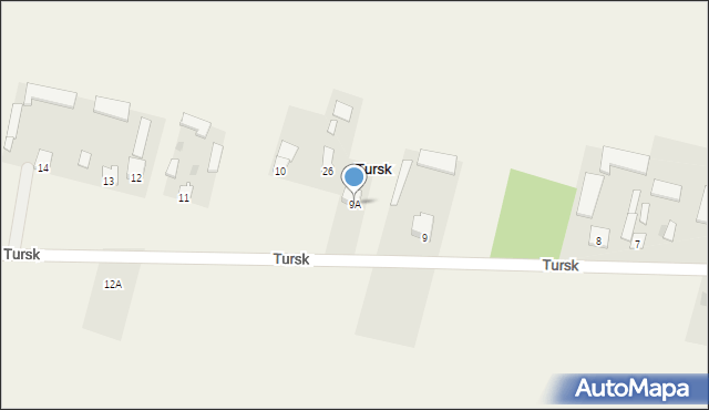 Tursk, Tursk, 9A, mapa Tursk