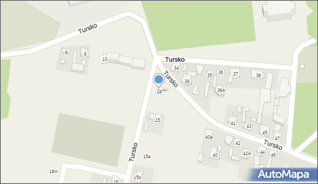 Tursko, Tursko, 14, mapa Tursko