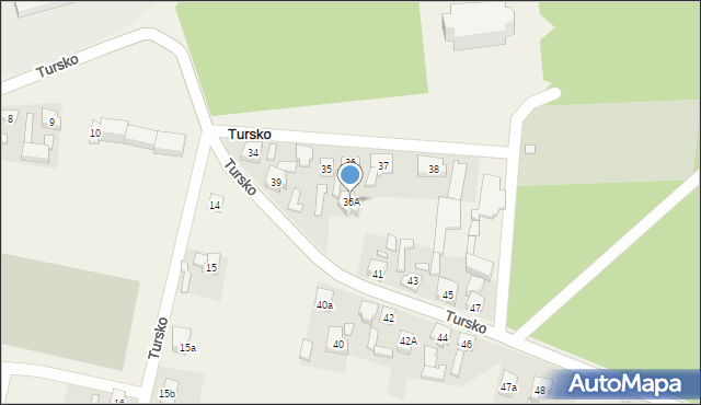 Tursko, Tursko, 36A, mapa Tursko