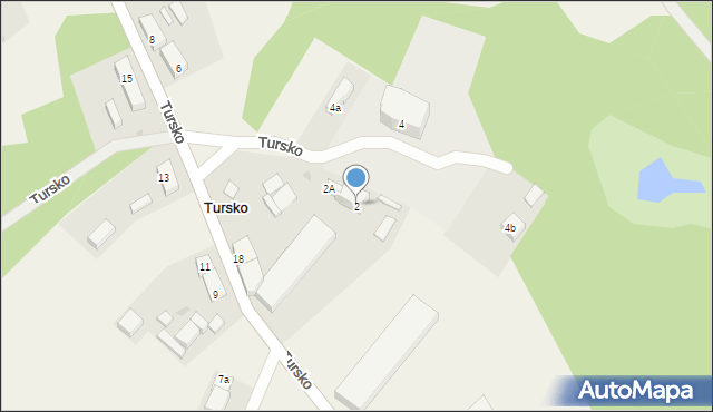 Tursko, Tursko, 2, mapa Tursko