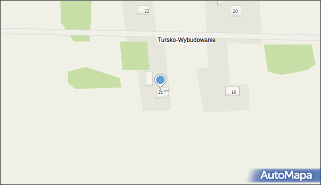 Tursko, Tursko, 21, mapa Tursko