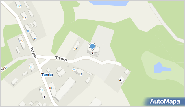 Tursko, Tursko, 4, mapa Tursko