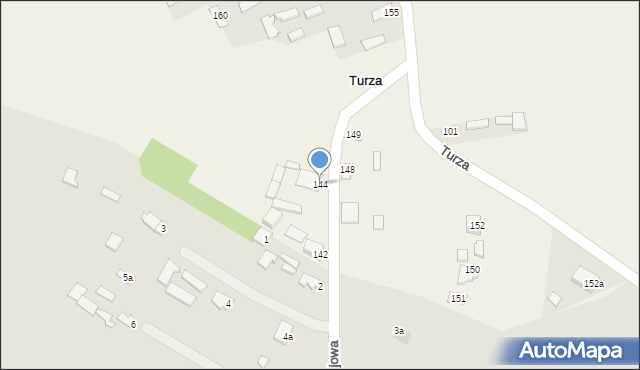 Turza, Turza, 144, mapa Turza