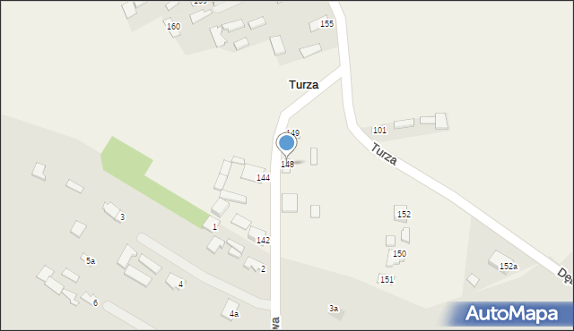Turza, Turza, 148, mapa Turza