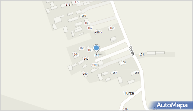 Turza, Turza, 161, mapa Turza