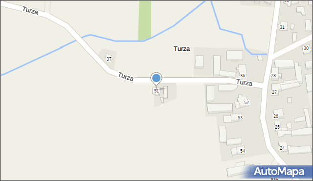 Turza, Turza, 51, mapa Turza