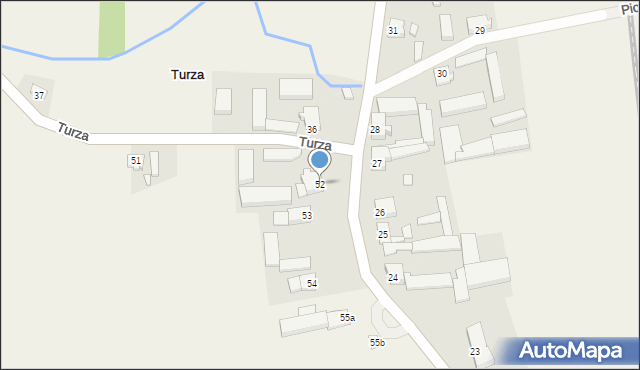 Turza, Turza, 52, mapa Turza