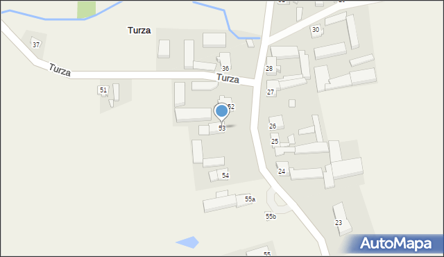 Turza, Turza, 53, mapa Turza