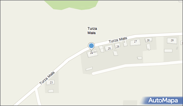 Turza Mała, Turza Mała, 24, mapa Turza Mała