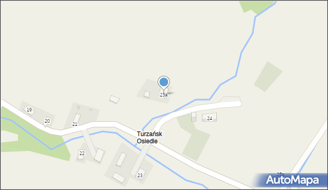 Turzańsk, Turzańsk, 23a, mapa Turzańsk