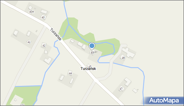 Turzańsk, Turzańsk, 43, mapa Turzańsk