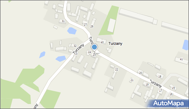 Turzany, Turzany, 23, mapa Turzany