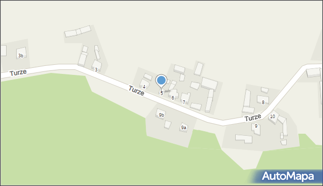 Turze, Turze, 5, mapa Turze