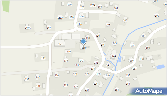 Turze Pole, Turze Pole, 148, mapa Turze Pole