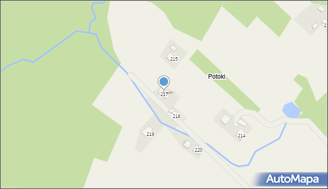 Turze Pole, Turze Pole, 217, mapa Turze Pole