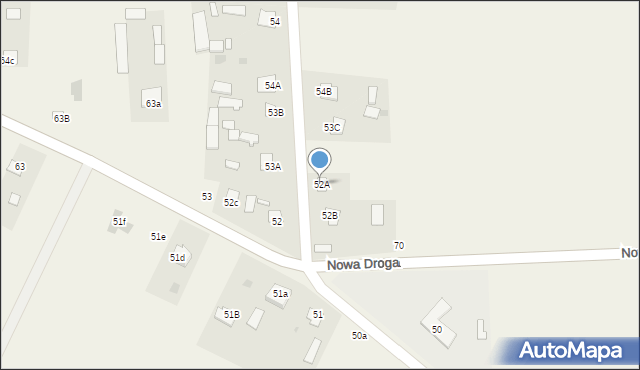 Turze Rogi, Turze Rogi, 52A, mapa Turze Rogi