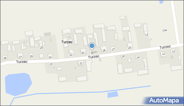 Turzec, Turzec, 19, mapa Turzec