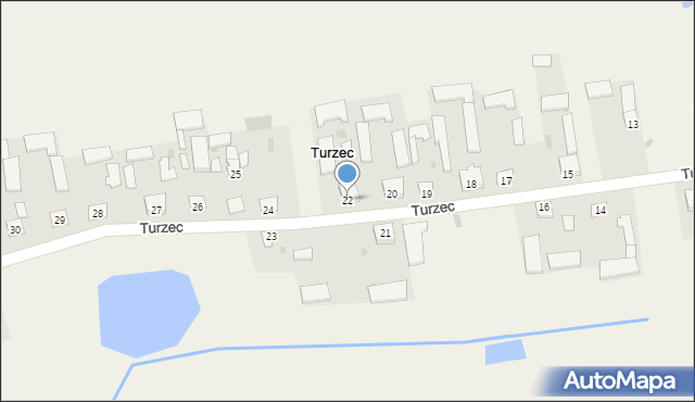 Turzec, Turzec, 22, mapa Turzec