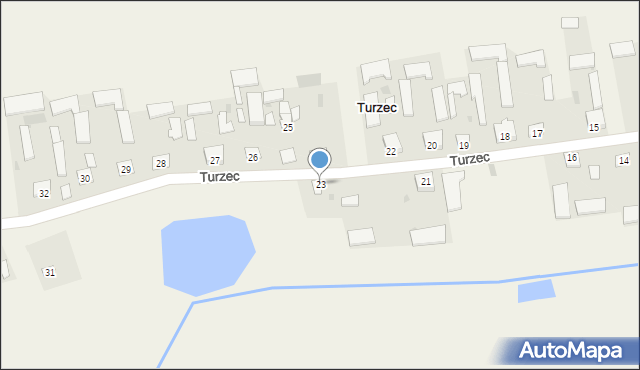 Turzec, Turzec, 23, mapa Turzec