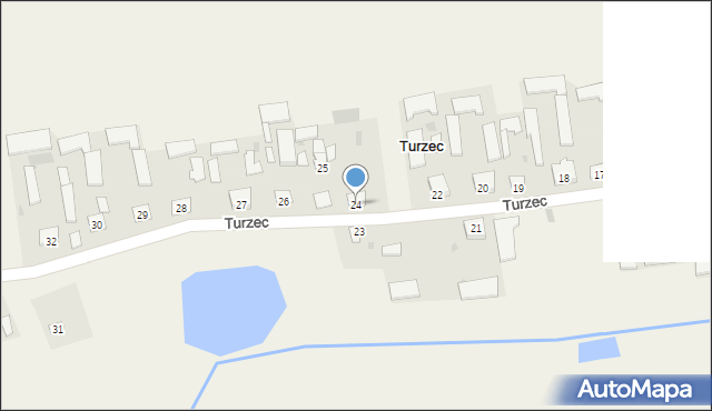 Turzec, Turzec, 24, mapa Turzec