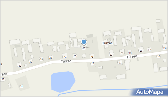 Turzec, Turzec, 25, mapa Turzec