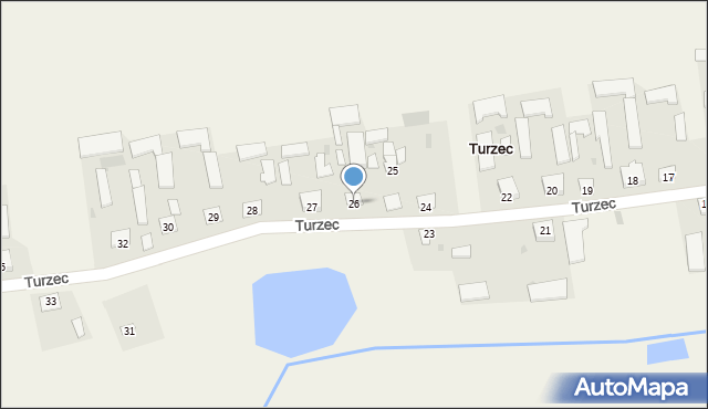 Turzec, Turzec, 26, mapa Turzec