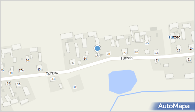 Turzec, Turzec, 29, mapa Turzec