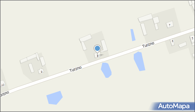 Turzno, Turzno, 8, mapa Turzno