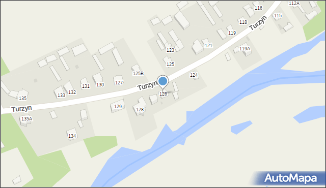 Turzyn, Turzyn, 126, mapa Turzyn