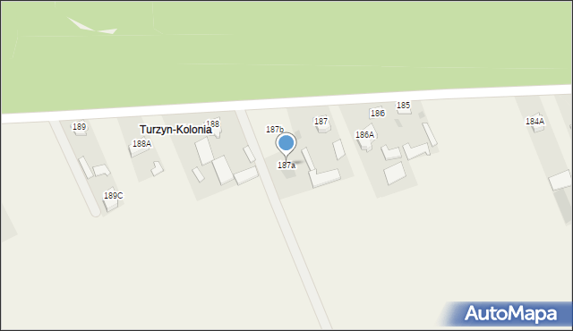 Turzyn, Turzyn, 187a, mapa Turzyn