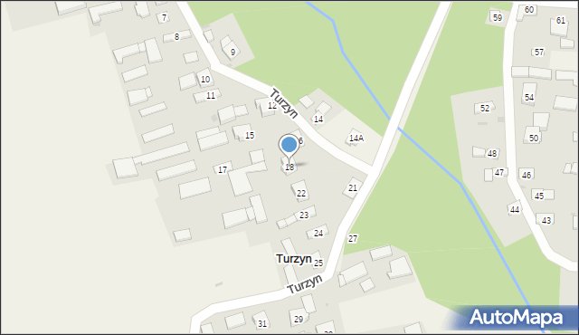 Turzyn, Turzyn, 18, mapa Turzyn