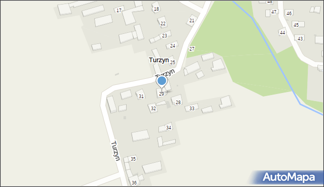 Turzyn, Turzyn, 29, mapa Turzyn