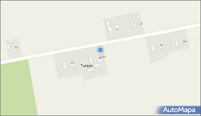 Turzyn, Turzyn, 28, mapa Turzyn