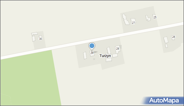 Turzyn, Turzyn, 29, mapa Turzyn