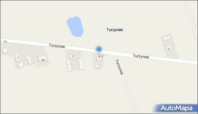 Turzynek, Turzynek, 5, mapa Turzynek