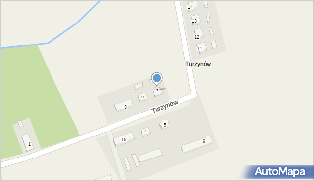 Turzynów, Turzynów, 7, mapa Turzynów