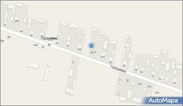 Turzystwo, Turzystwo, 40, mapa Turzystwo