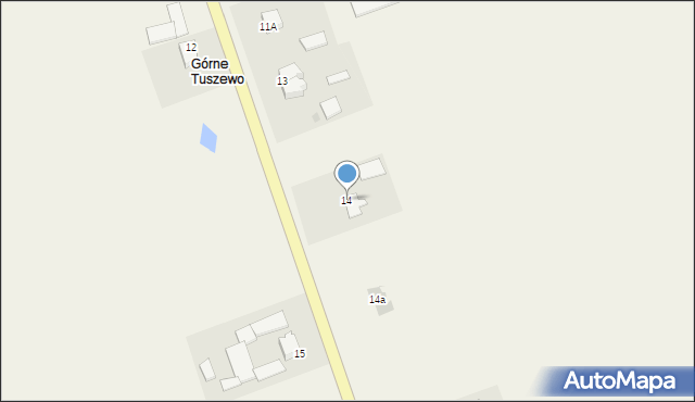 Tuszewo, Tuszewo, 14, mapa Tuszewo