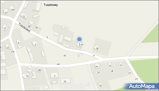 Tuszkowy, Tuszkowy, 3, mapa Tuszkowy