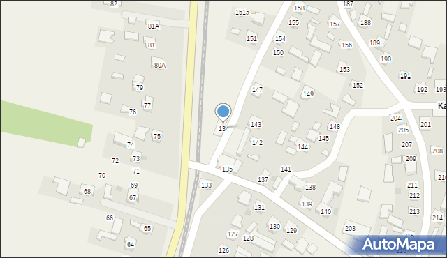 Tuszów Narodowy, Tuszów Narodowy, 134, mapa Tuszów Narodowy