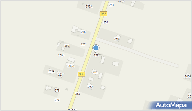 Tuszyma, Tuszyma, 259, mapa Tuszyma