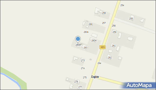 Tuszyma, Tuszyma, 263A, mapa Tuszyma