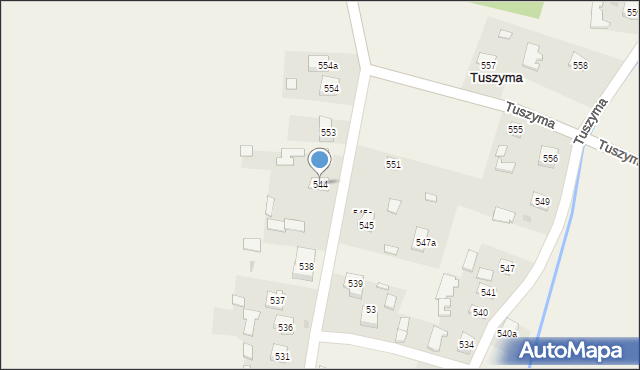 Tuszyma, Tuszyma, 544, mapa Tuszyma