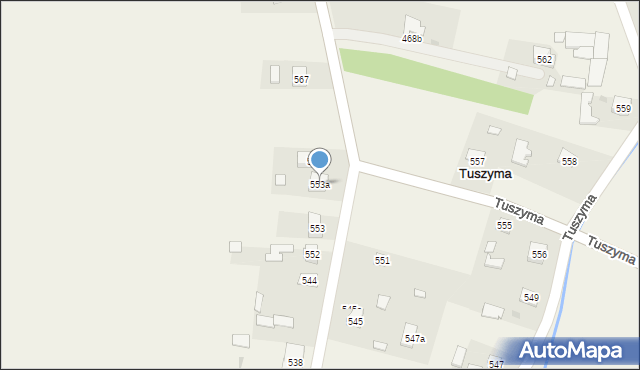 Tuszyma, Tuszyma, 554, mapa Tuszyma