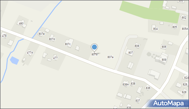 Tuszyma, Tuszyma, 807b, mapa Tuszyma