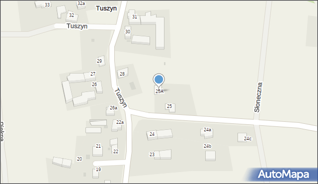 Tuszyn, Tuszyn, 25A, mapa Tuszyn