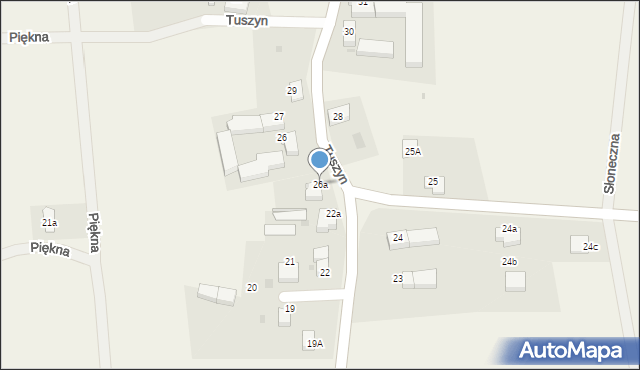 Tuszyn, Tuszyn, 26a, mapa Tuszyn