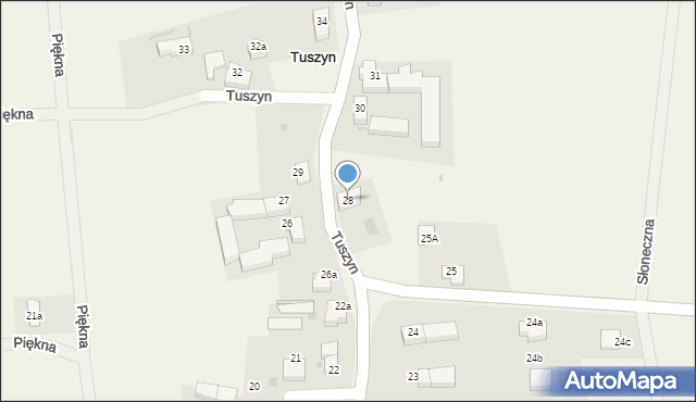 Tuszyn, Tuszyn, 28, mapa Tuszyn